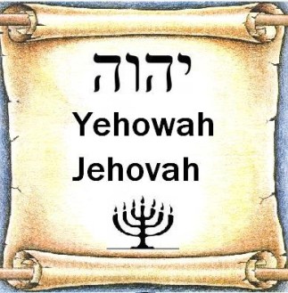 Gods heilige Naam Jehovah op de boekrol