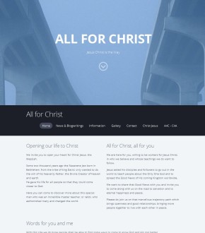All for Christ, a website started in 2015, February 8, to show people the reason of the importance of Christ Jesus for us all, and how we all should come to follow him, who is the Way to Jehovah God